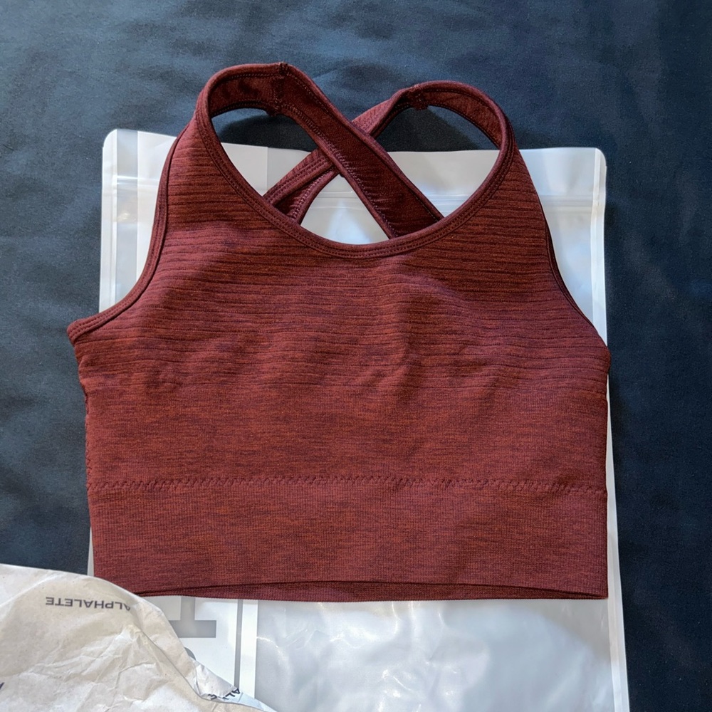 Alphalete Vault Bra Copper